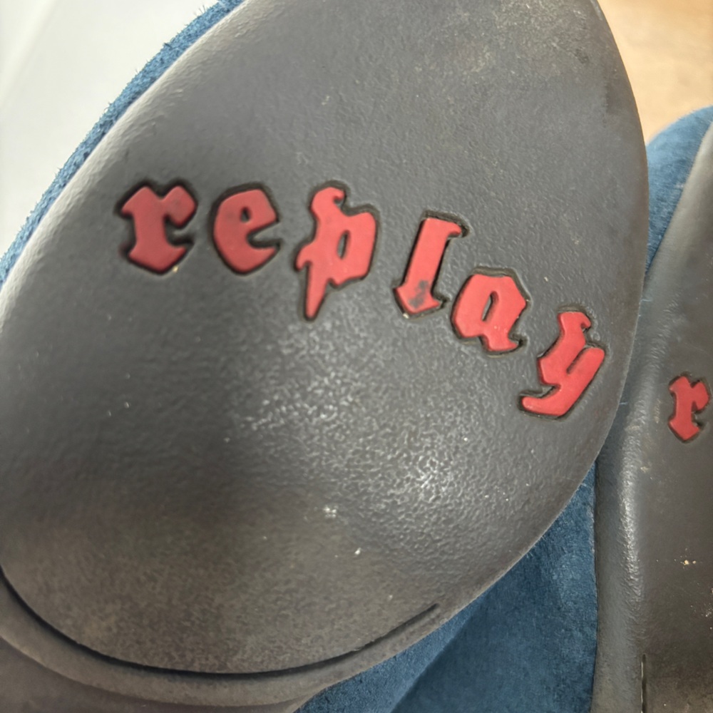 Replay Blue Suede Booties - Picture 6 of 10